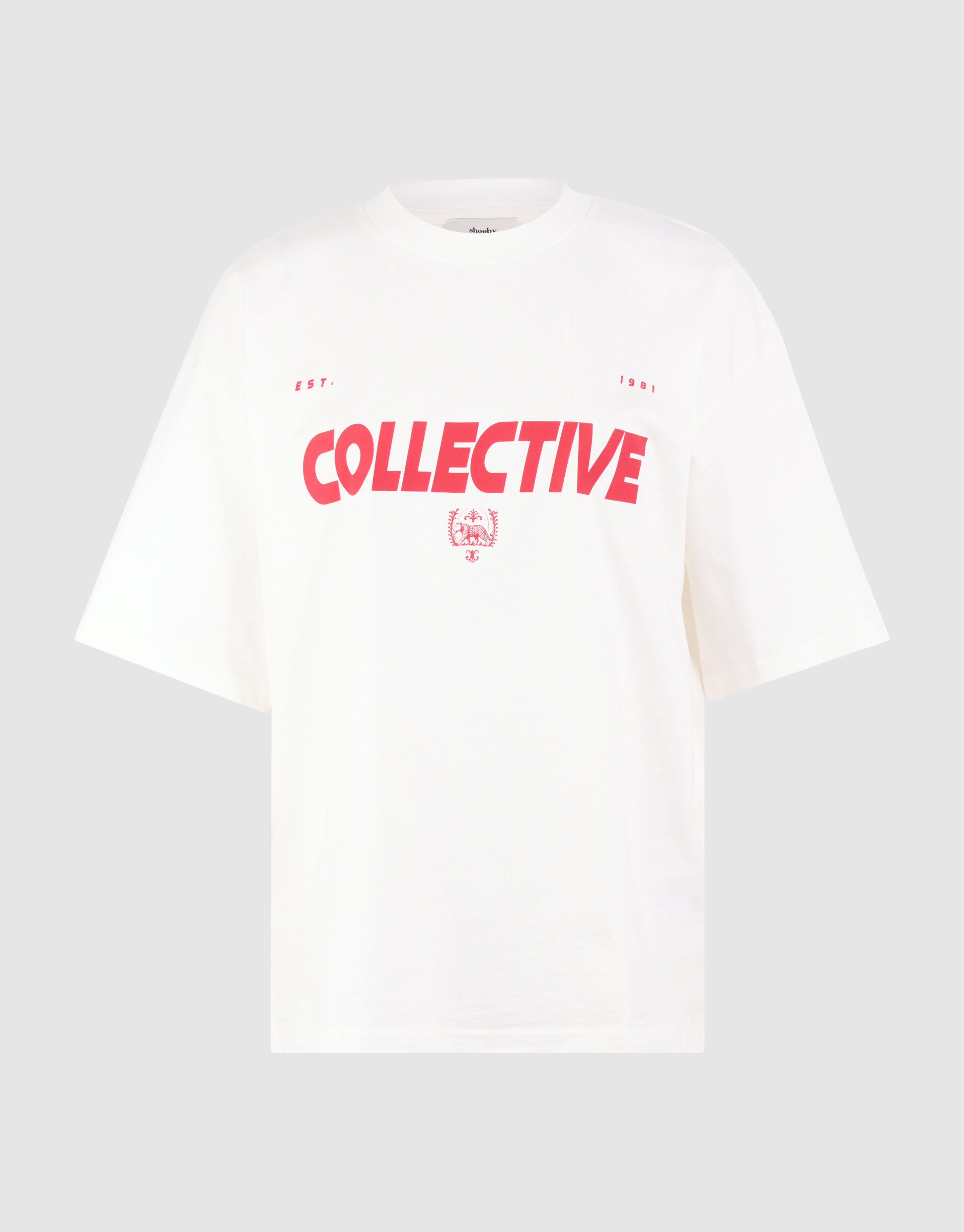 Collective Artwork T-shirt Wit SHOEBY WOMEN