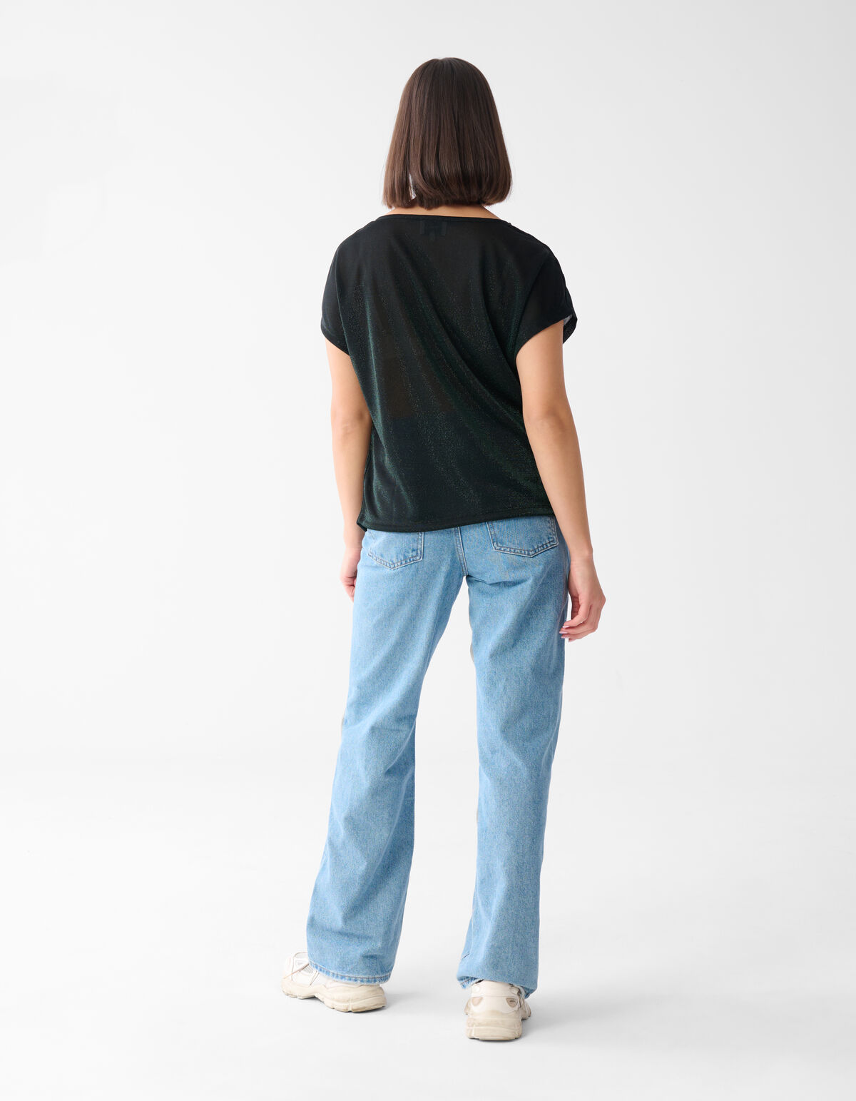 Glitter Waterval Top Donkergroen SHOEBY WOMEN