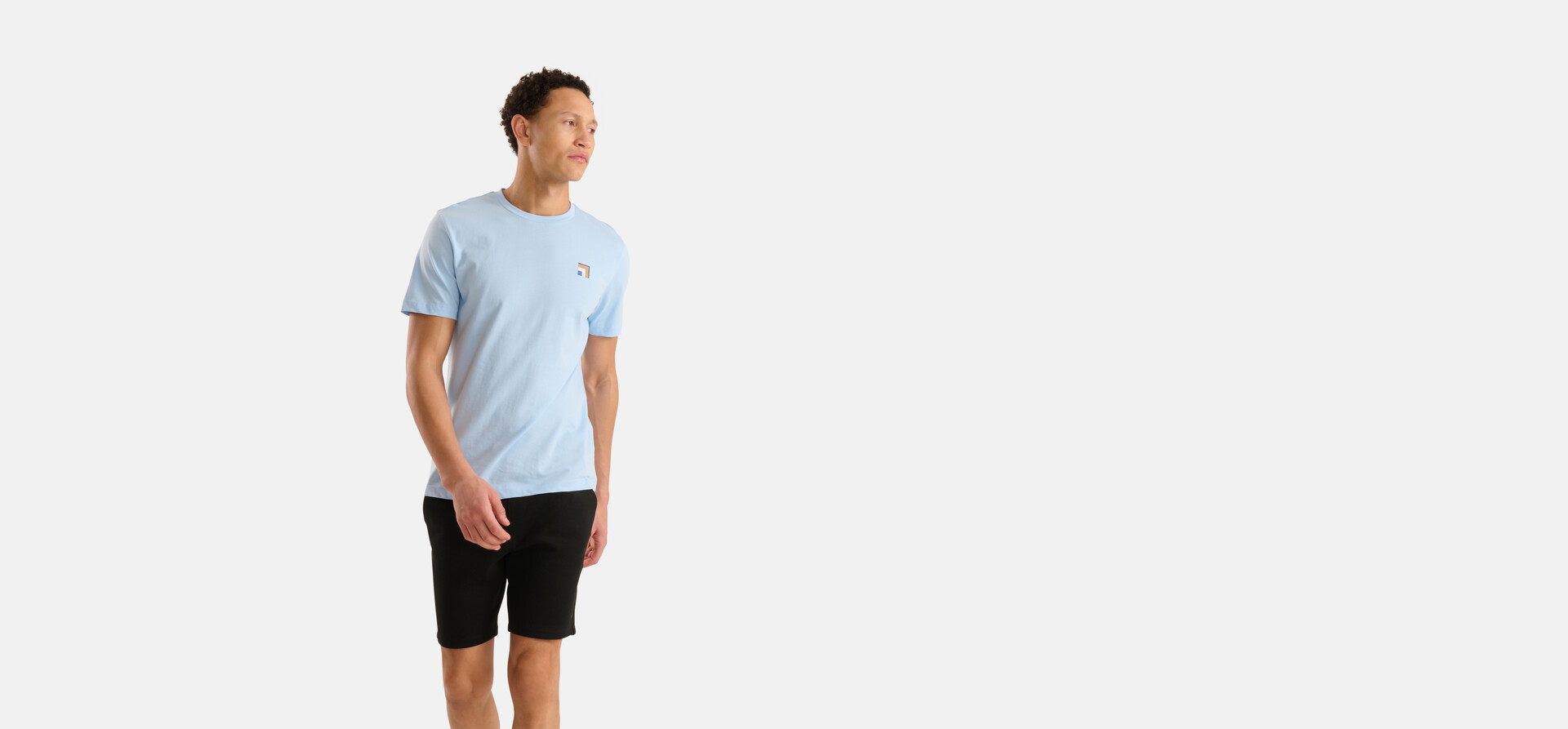 Artwork T-shirt Lichtblauw SHOEBY MEN