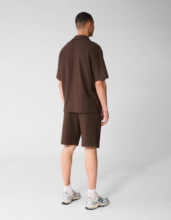 Rib Short Donkerbruin SHOEBY MEN