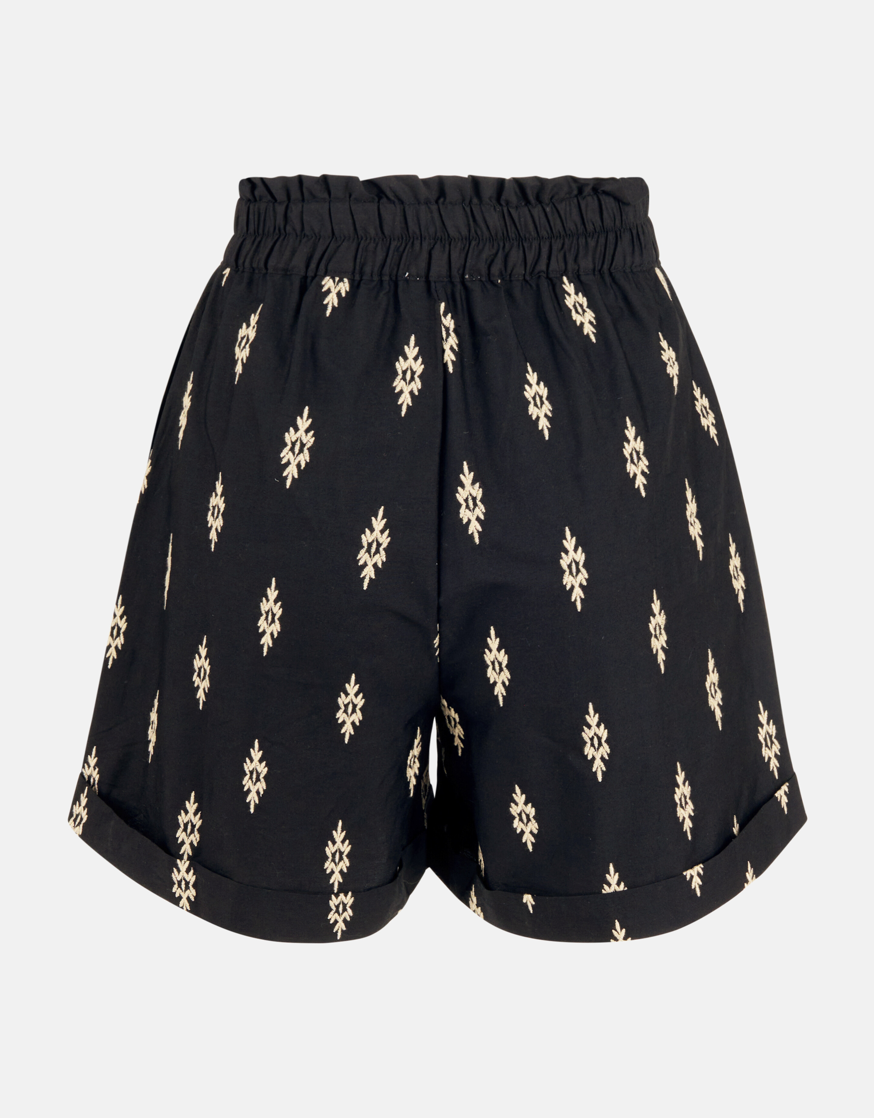 Poplin Embroidery Short Zwart SHOEBY WOMEN