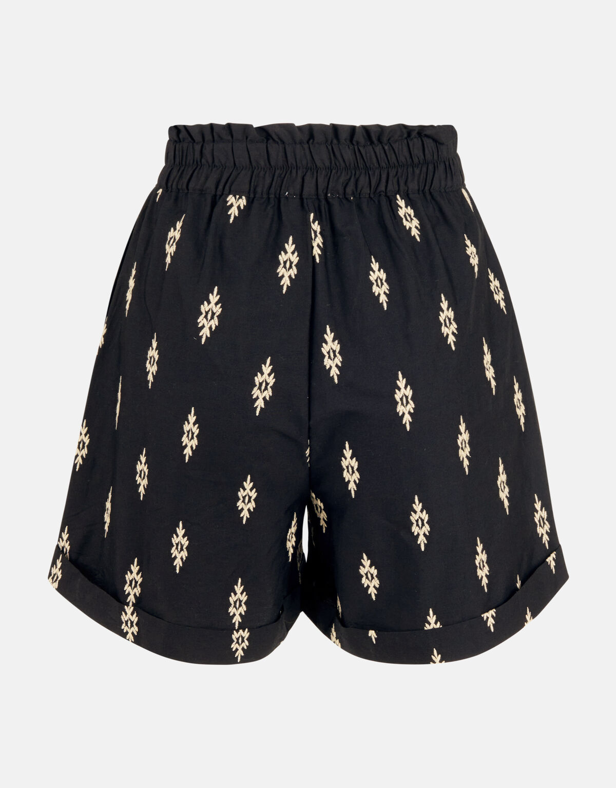 Poplin Embroidery Short Zwart SHOEBY WOMEN