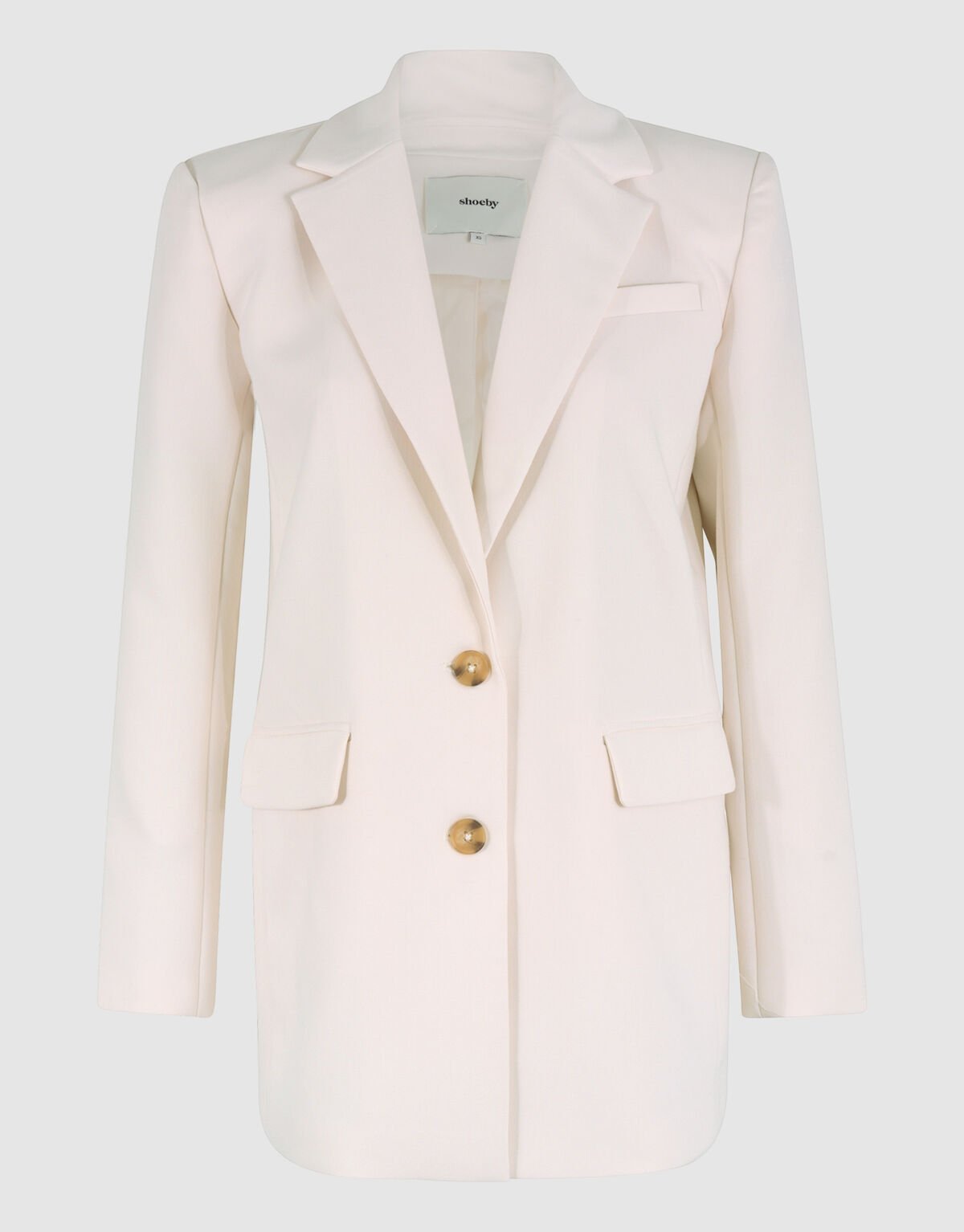 Oversized Blazer Gebroken Wit SHOEBY WOMEN