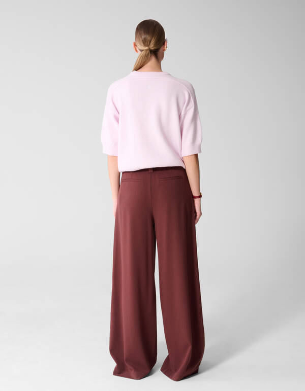 Shortsleeve Gebreide Trui Lichtroze By Mieke SHOEBY WOMEN