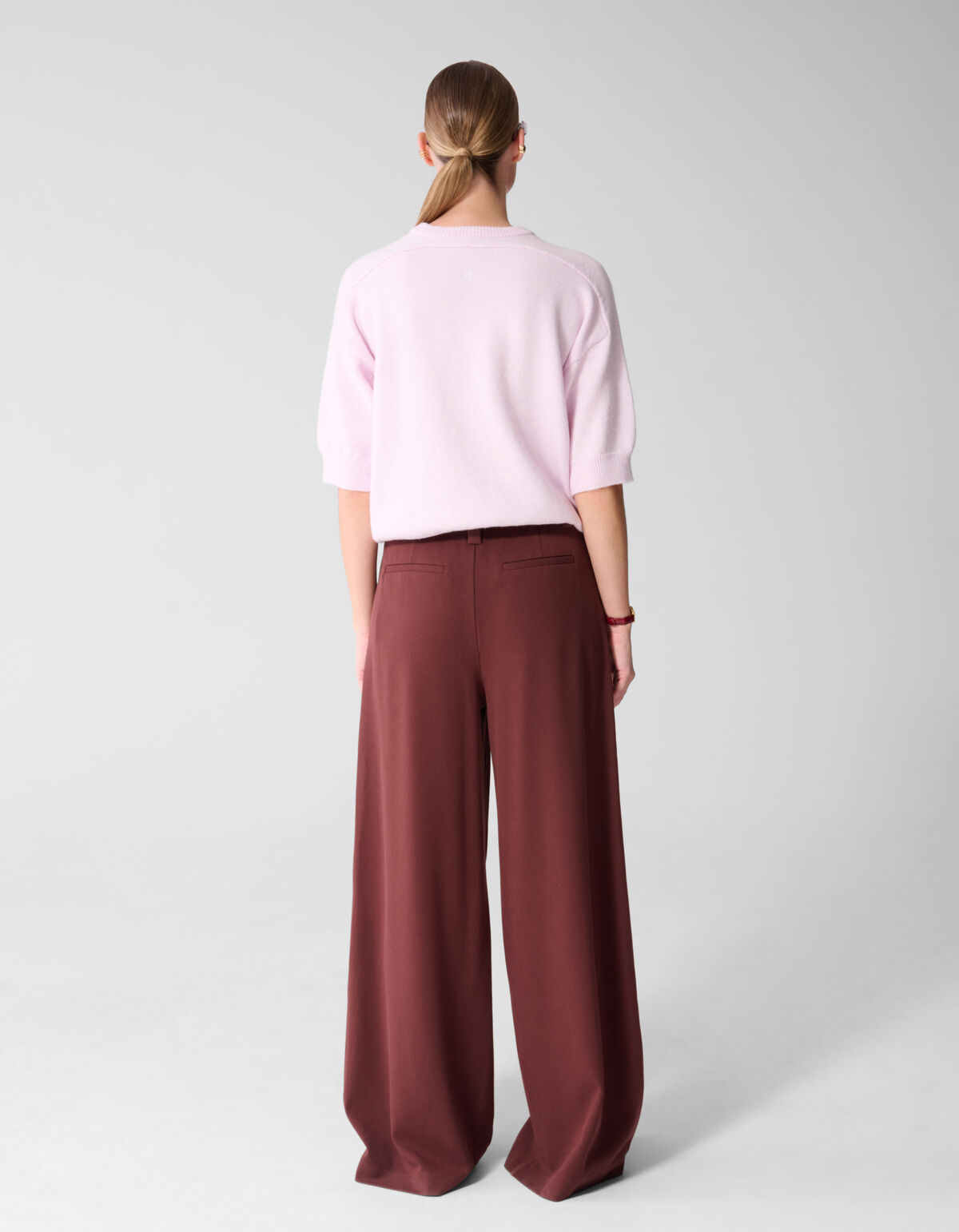 Shortsleeve Gebreide Trui Lichtroze By Mieke SHOEBY WOMEN
