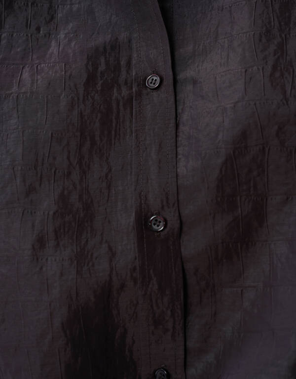 Croco Blouse Donkerbruin SHOEBY WOMEN