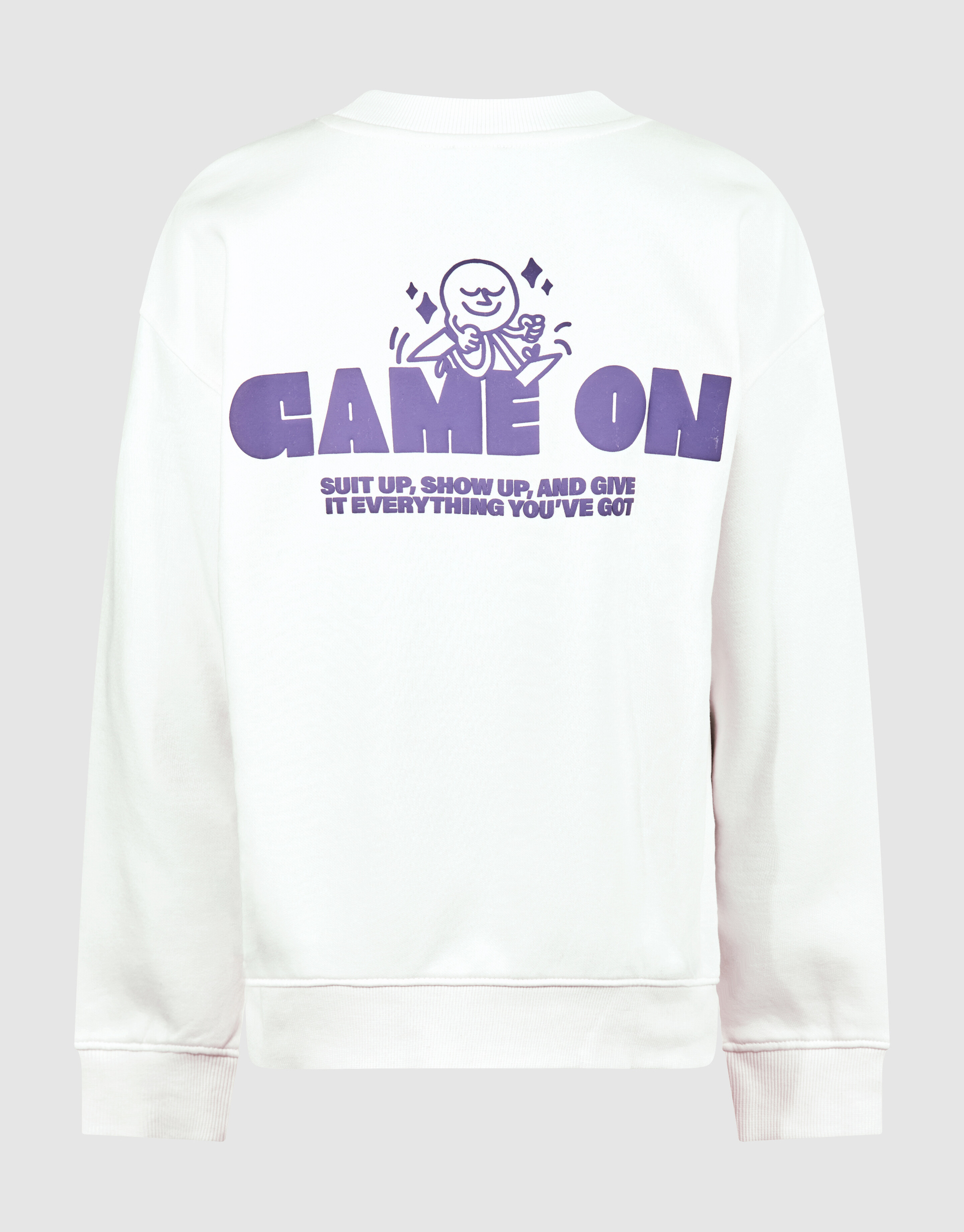 Game On Artwork Sweater Gebroken Wit SHOEBY BOYS