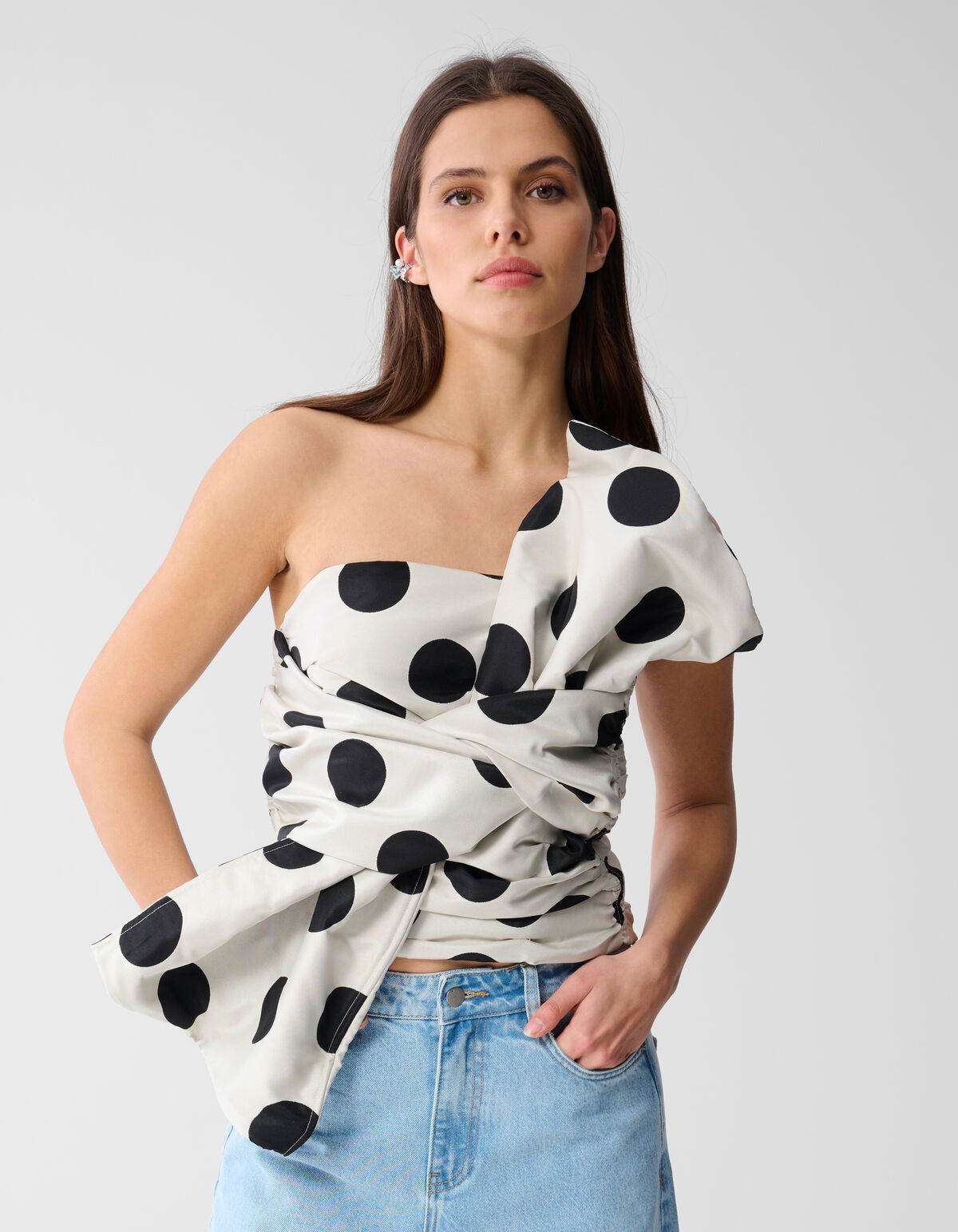 Strik Top Zwart/Wit SHOEBY WOMEN