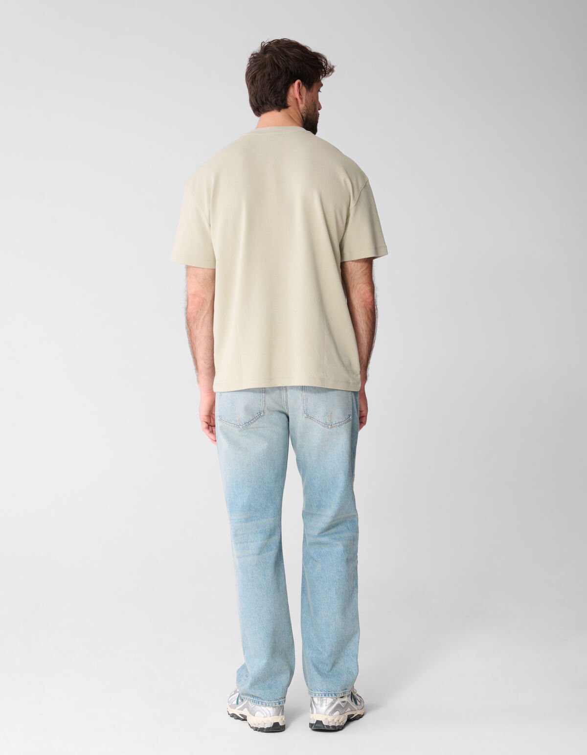 Basis Relaxed Fit T-shirt Lichtgroen SHOEBY MEN