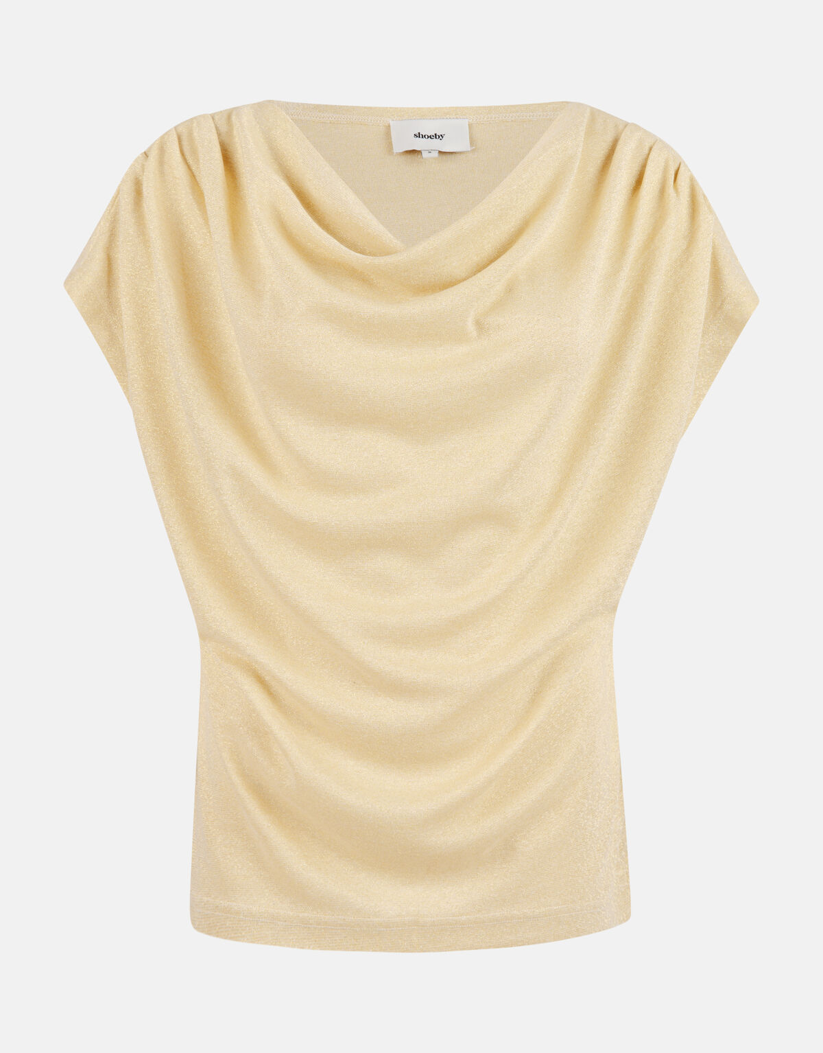 Gedrapeerde Glitter Top Goud SHOEBY WOMEN