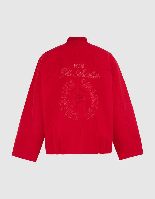 Sporty Oversized Bomber Rood SHOEBY WOMEN