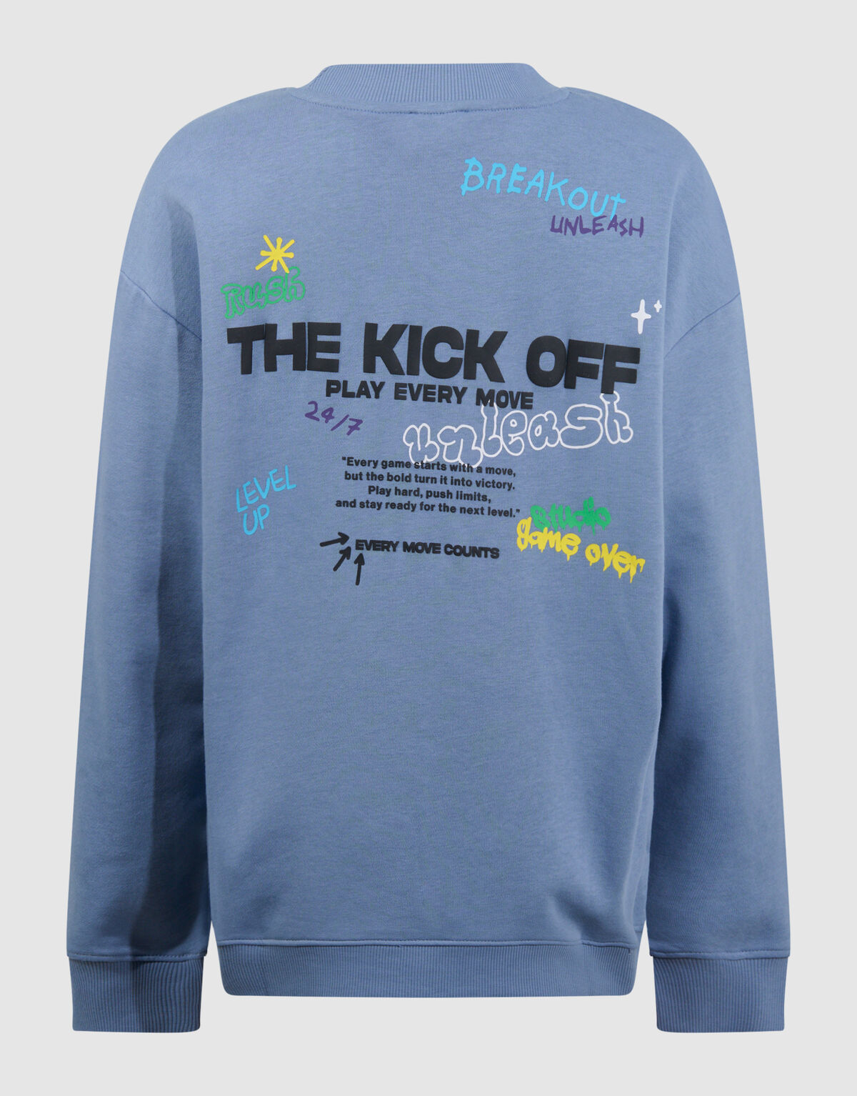 Kick Off Artwork Sweater Lichtblauw SHOEBY BOYS