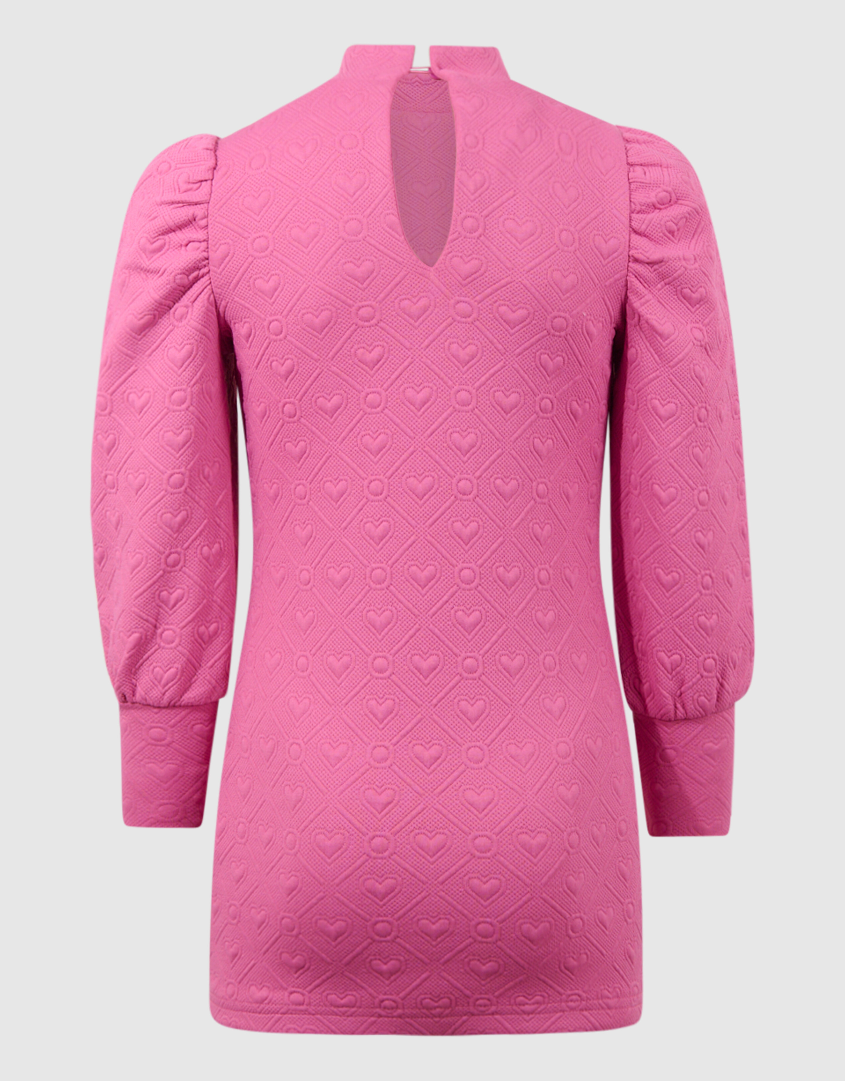 Jaqcuard Mini Jurk Roze SHOEBY GIRLS