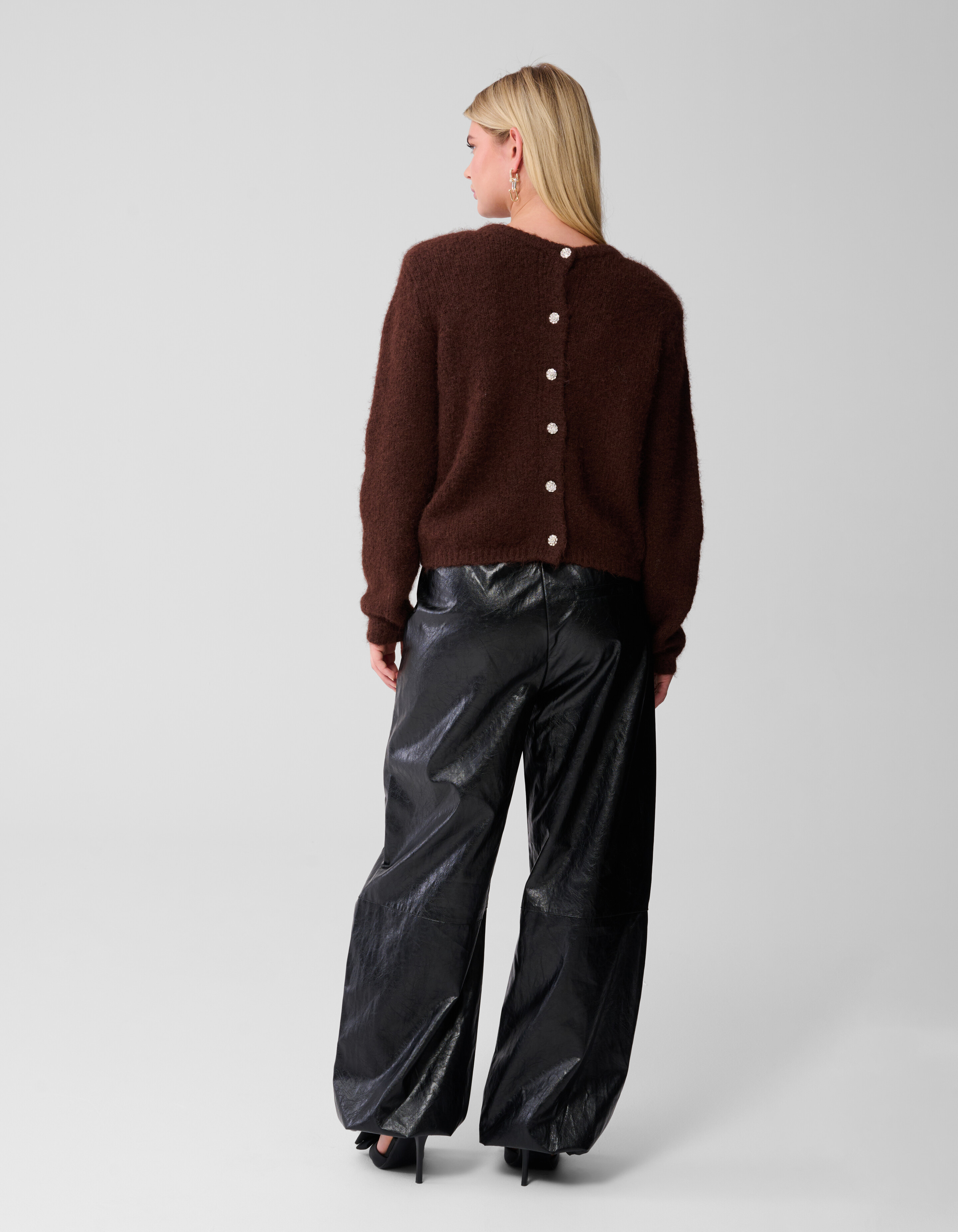 Two Way Knit Vest Bruin SHOEBY WOMEN