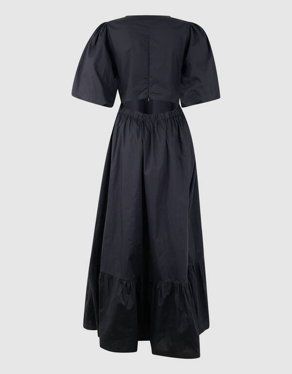 Poplin Maxi Jurk Zwart SHOEBY WOMEN