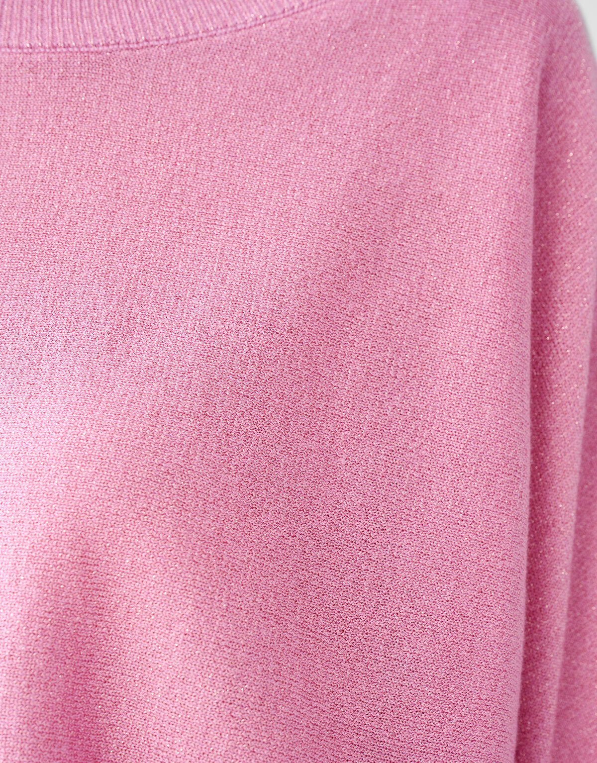 Glitter Vleermuismouwen Trui Roze SHOEBY WOMEN