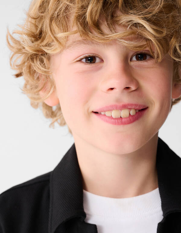 Twill Overshirt Zwart SHOEBY BOYS