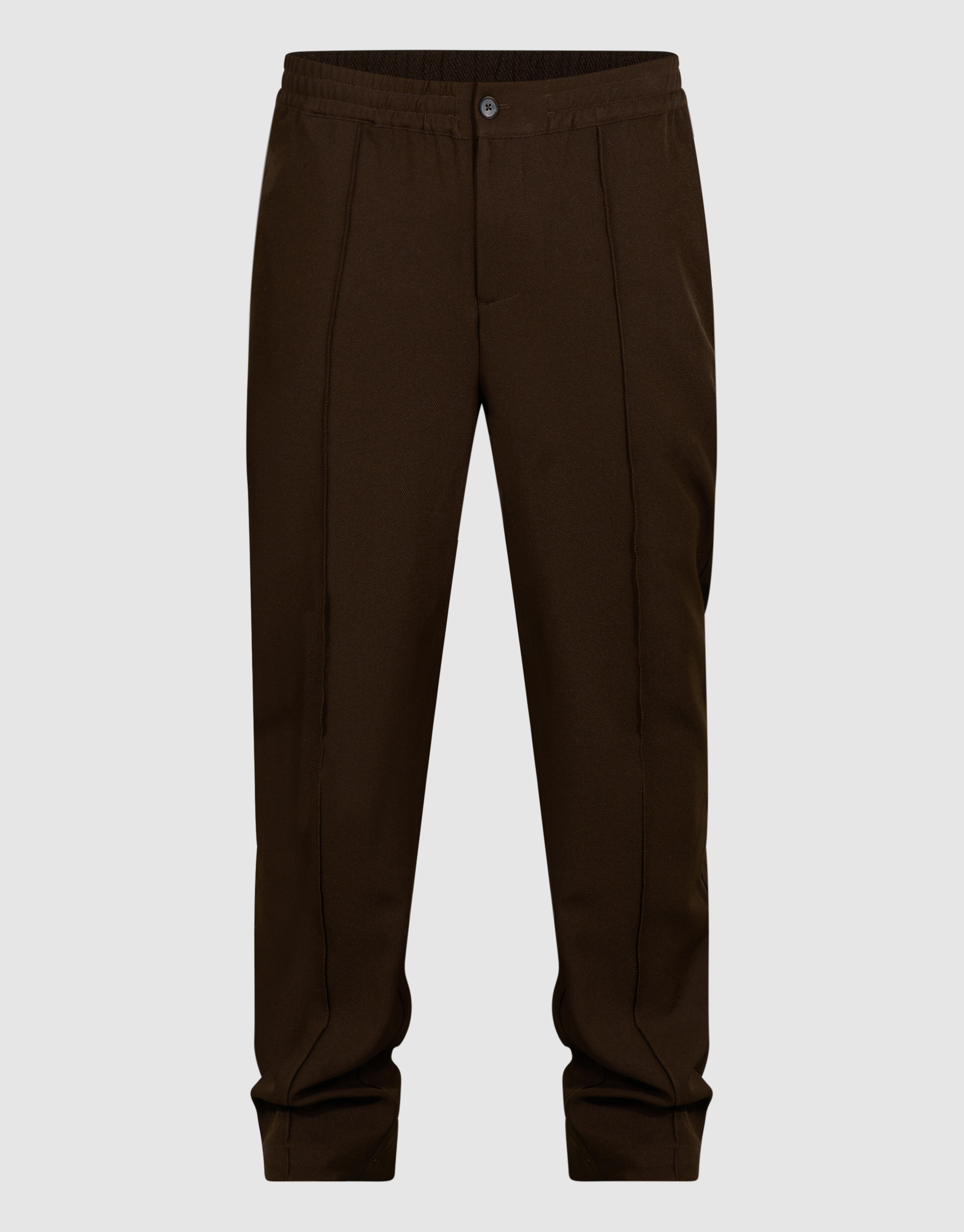 Twill Pintuck Broek Donkerbruin SHOEBY MEN