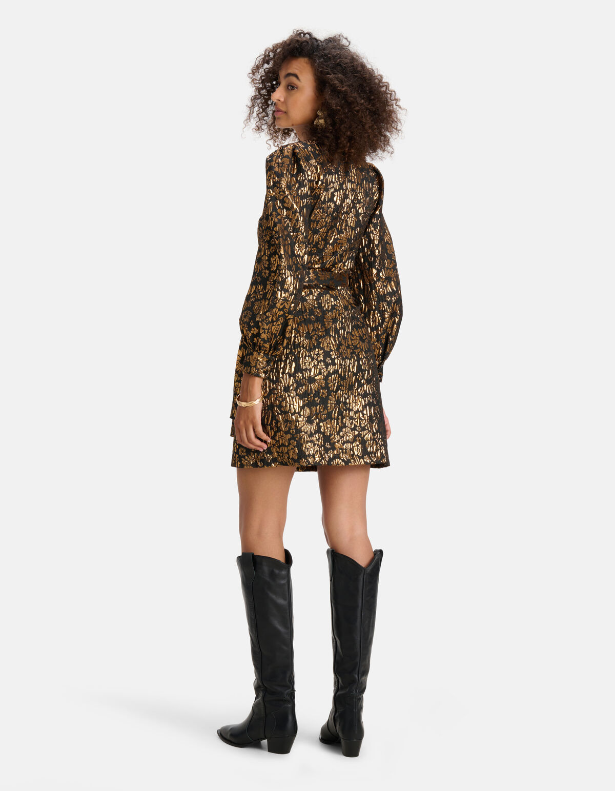 Jacquard Jurk Zwart SHOEBY WOMEN