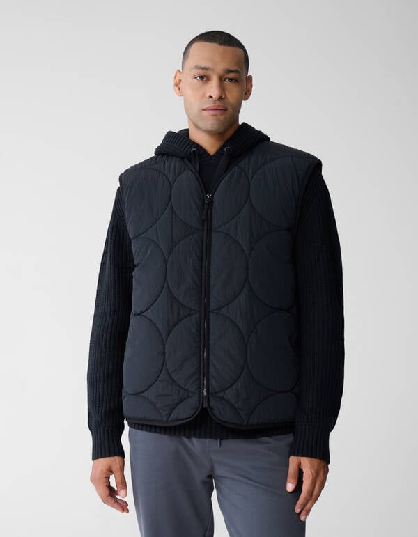 Quilted Spark Logo Bodywarmer Zwart SHOEBY MEN
