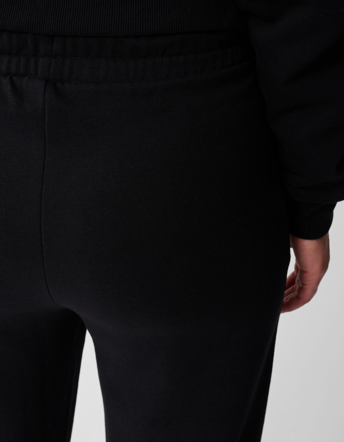 Wide Leg Jogger Broek Zwart SHOEBY WOMEN