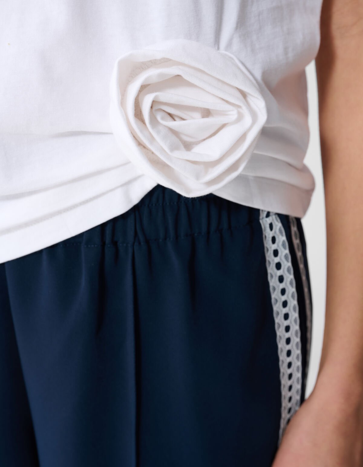 Flower T-shirt Wit SHOEBY WOMEN