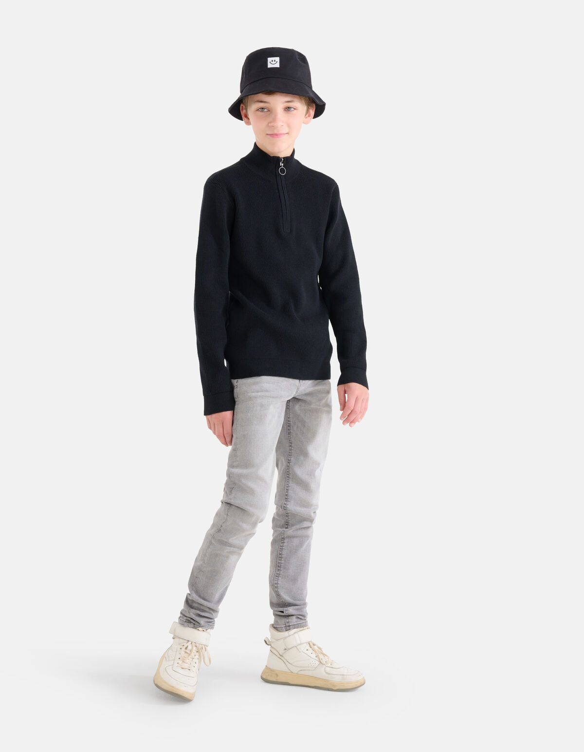 Zipper Trui Zwart SHOEBY BOYS