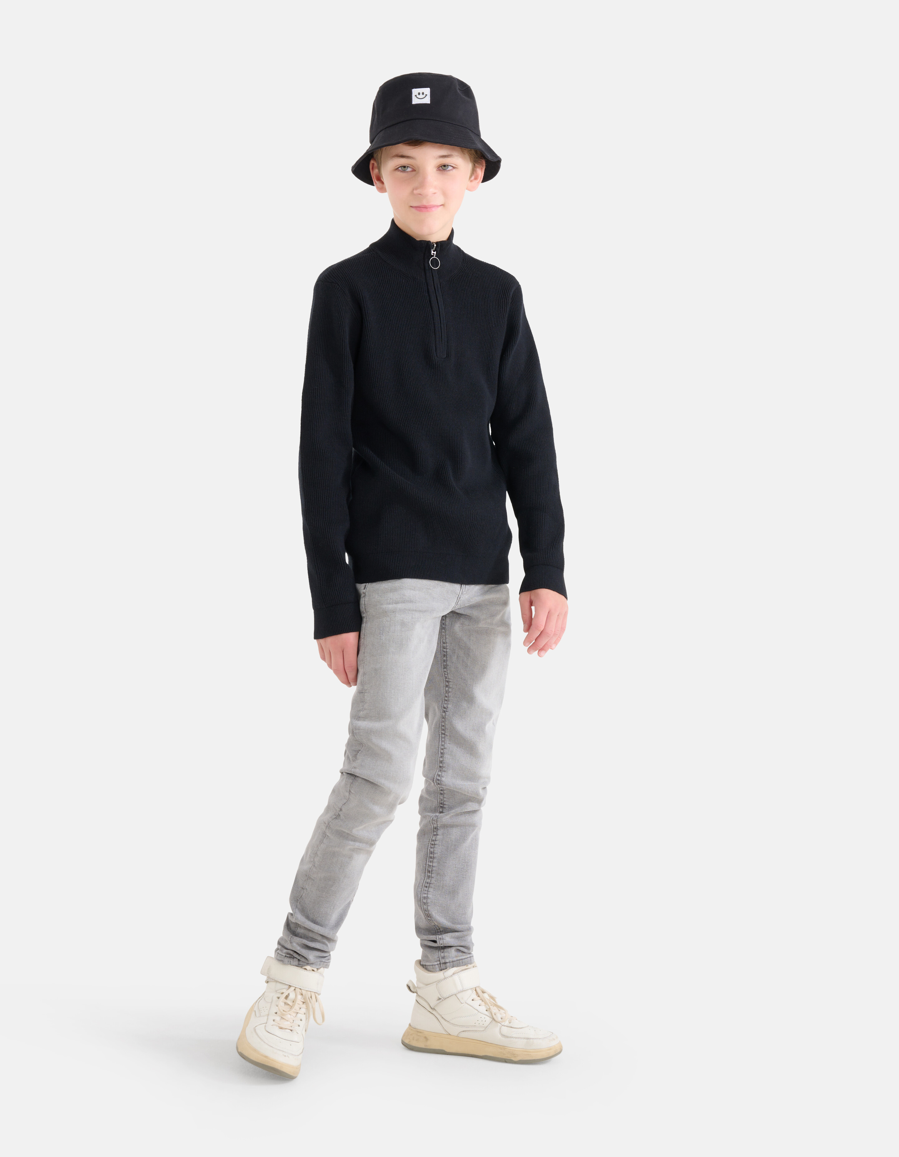 Zipper Trui Zwart SHOEBY BOYS