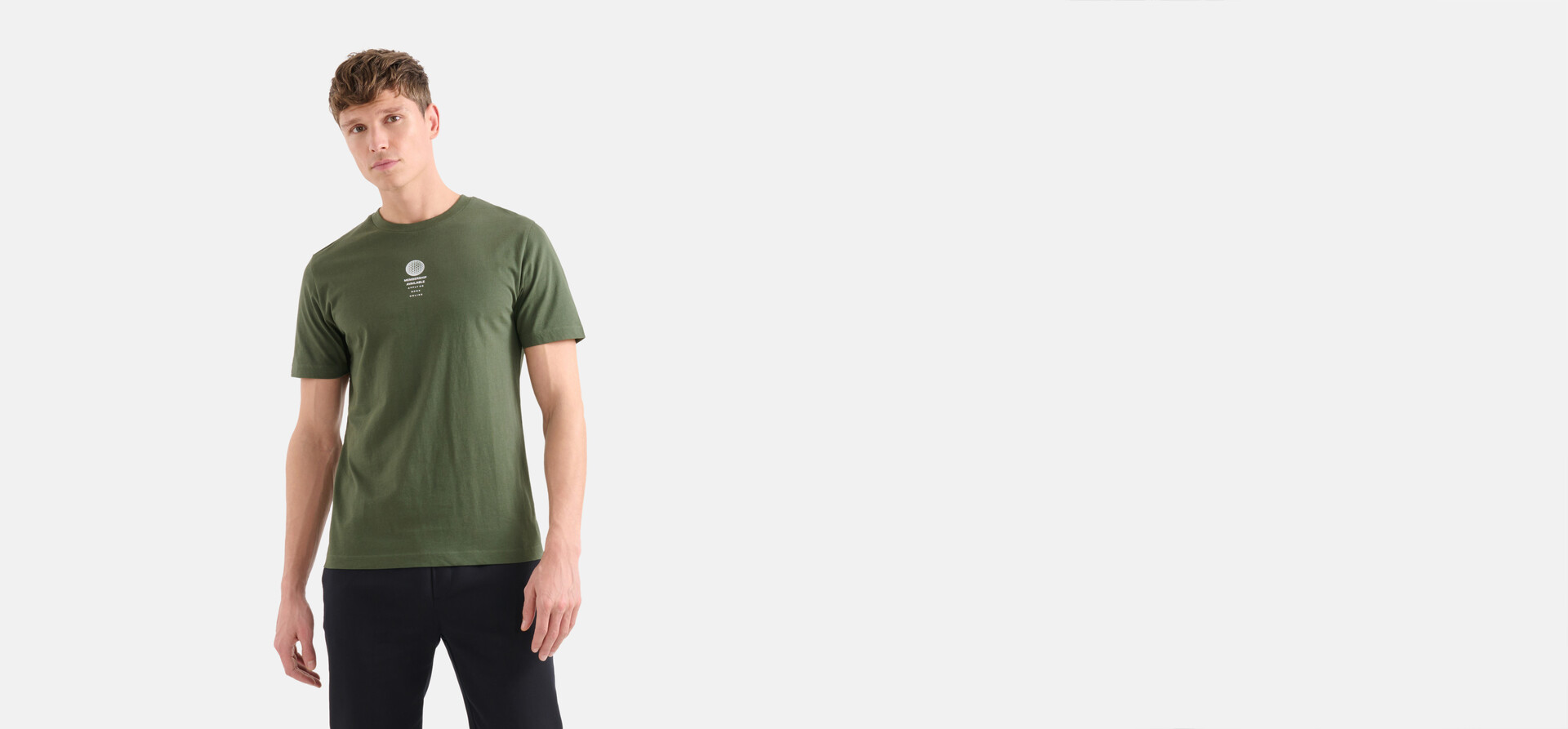 Regular Fit T-shirt Donkergroen SHOEBY MEN
