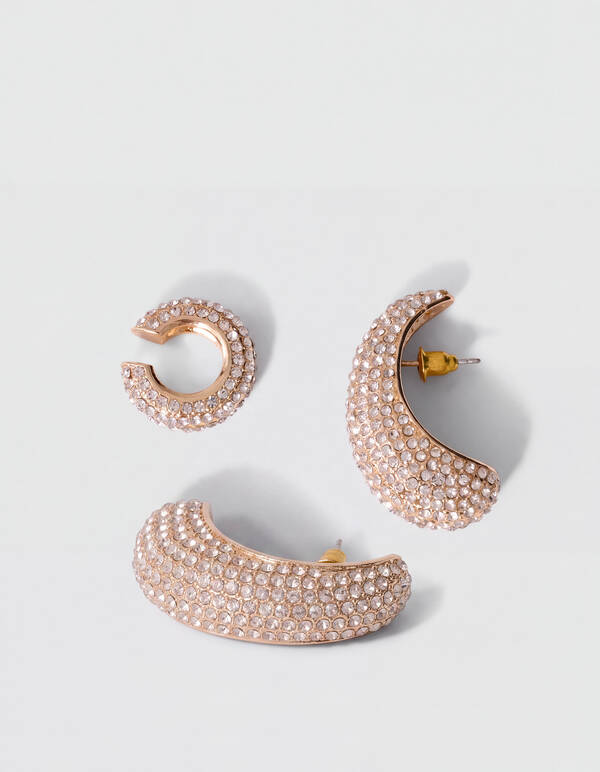Pointy Strass Oorbellen Set Goud SHOEBY ACCESSOIRES