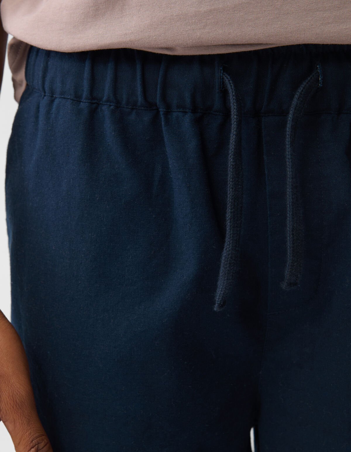 Linnen Short Donkerblauw SHOEBY MEN