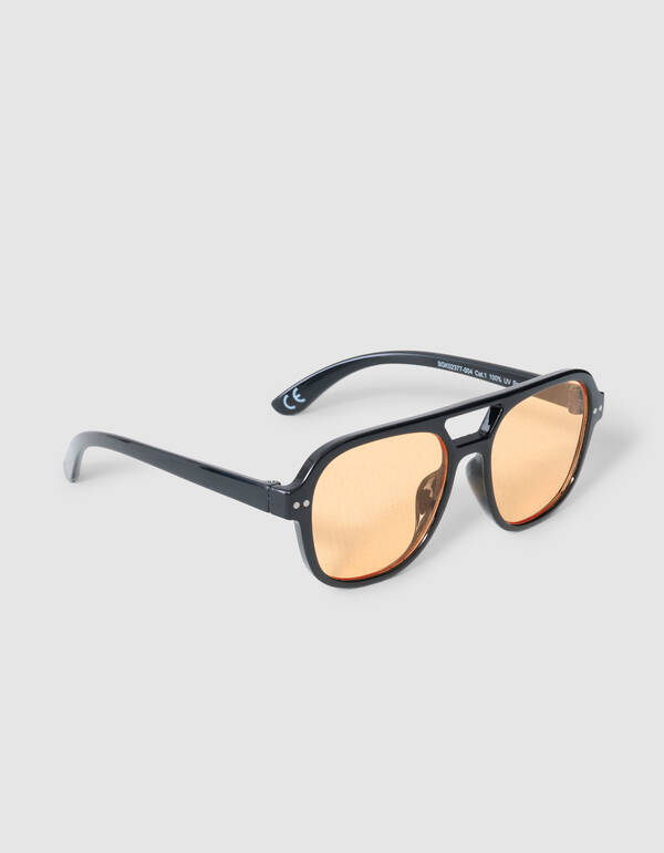 Aviator Zonnebril Oranje/Zwart SHOEBY ACCESSOIRES
