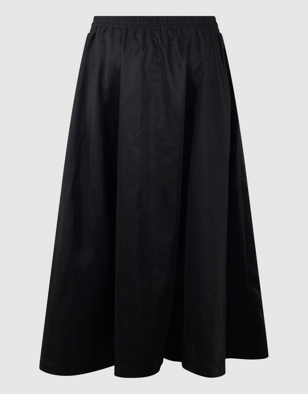 Wide Sporty Maxi Rok Zwart SHOEBY WOMEN