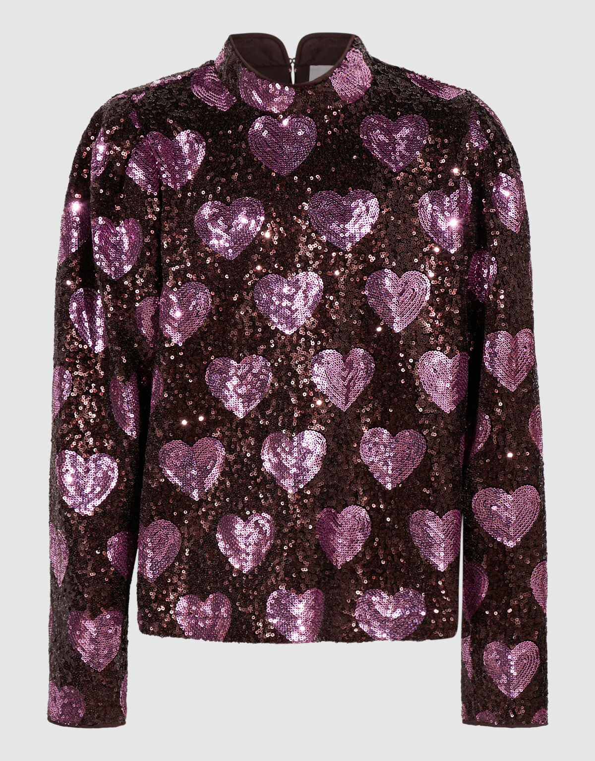 Hartjes Pailletten Top Bruin SHOEBY GIRLS