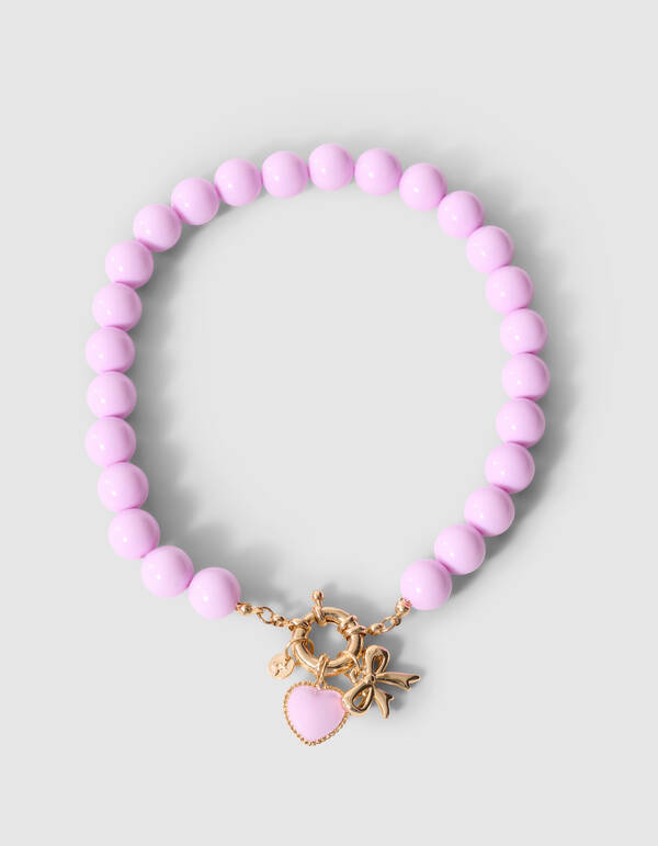 Statement Strik Ketting Paars SHOEBY ACCESSOIRES