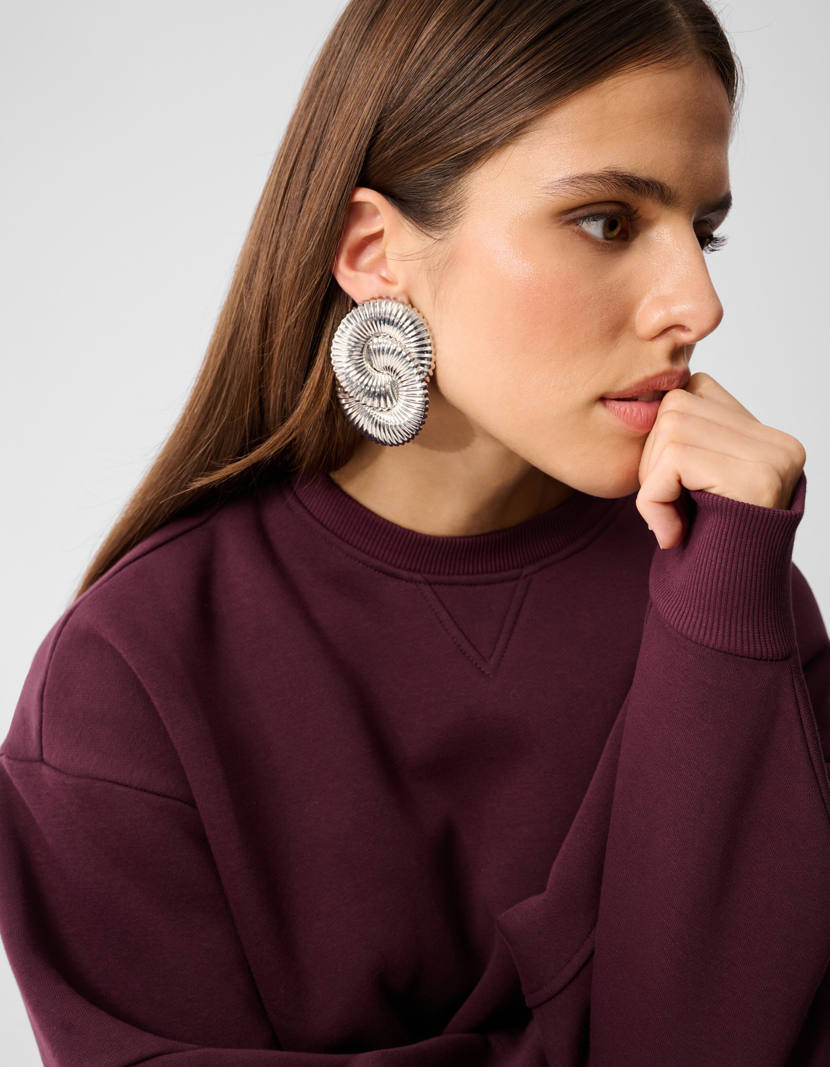 Spiral Oorbellen Zilver SHOEBY ACCESSOIRES