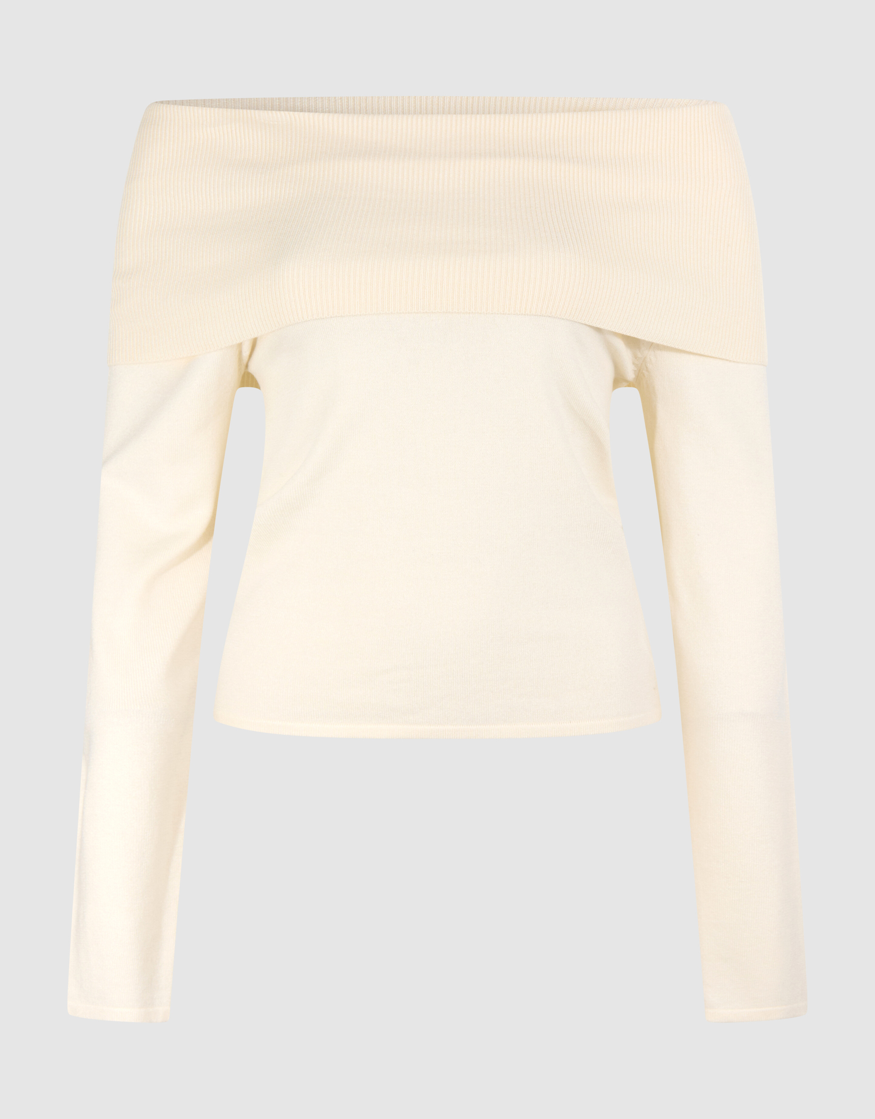 Off Shoulder Trui Gebroken Wit SHOEBY WOMEN