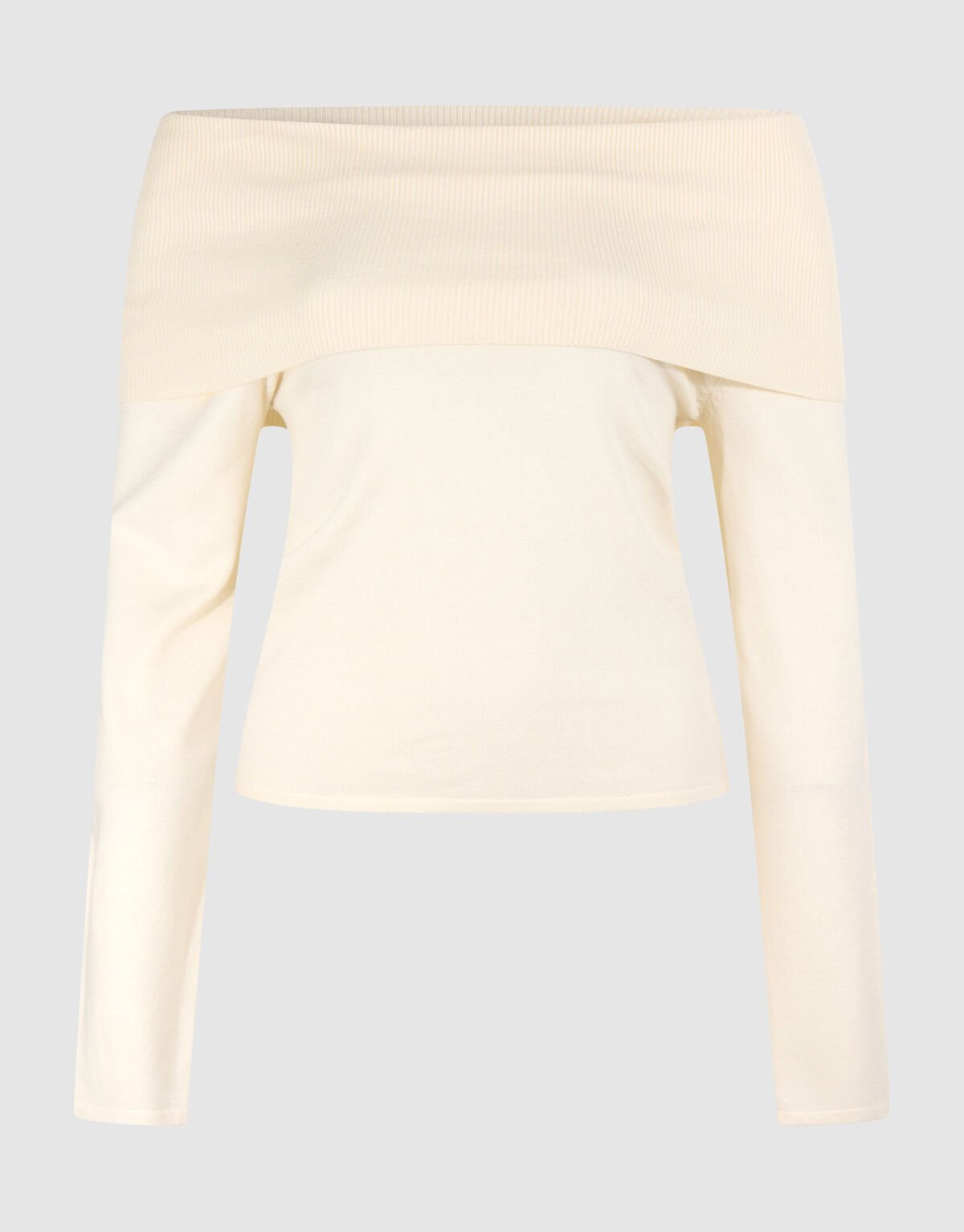 Off Shoulder Trui Gebroken Wit SHOEBY WOMEN