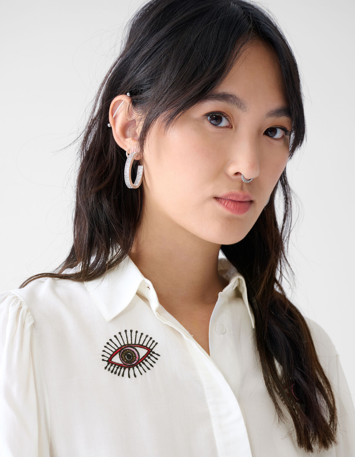 Eye Embroidery Blouse Wit By Fred SHOEBY WOMEN