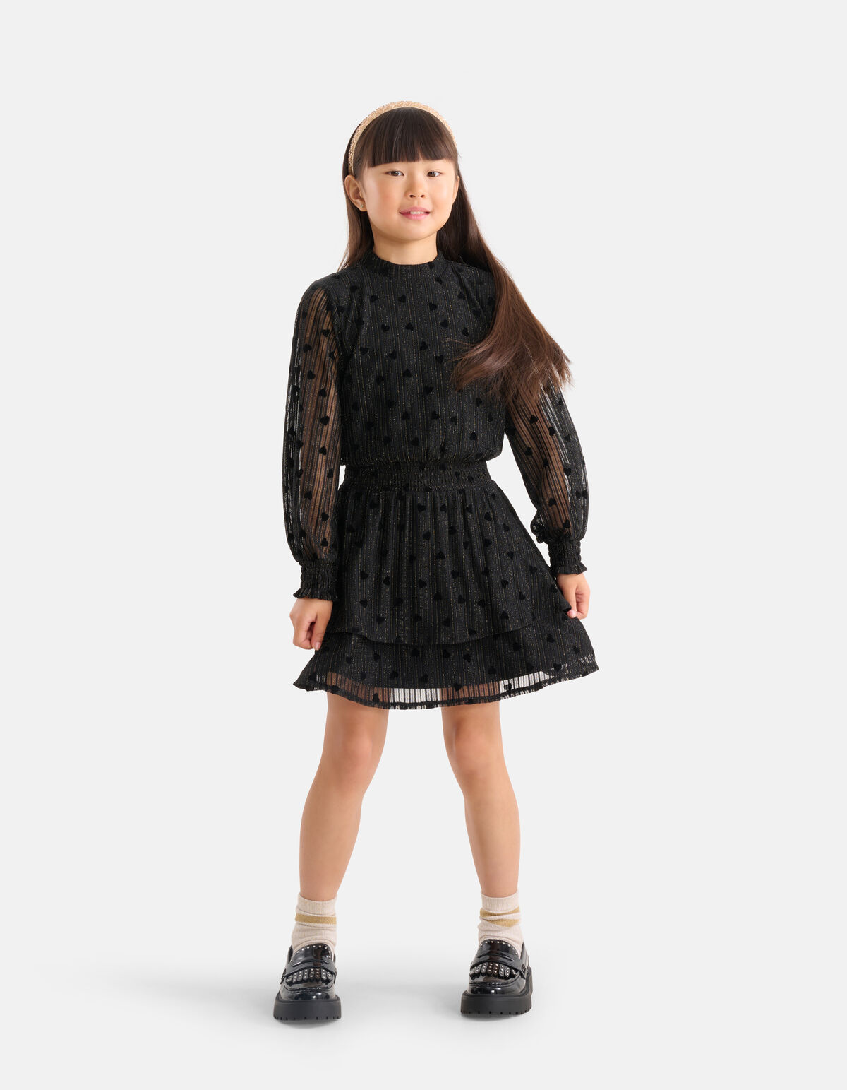 Mesh Jurk Zwart SHOEBY GIRLS