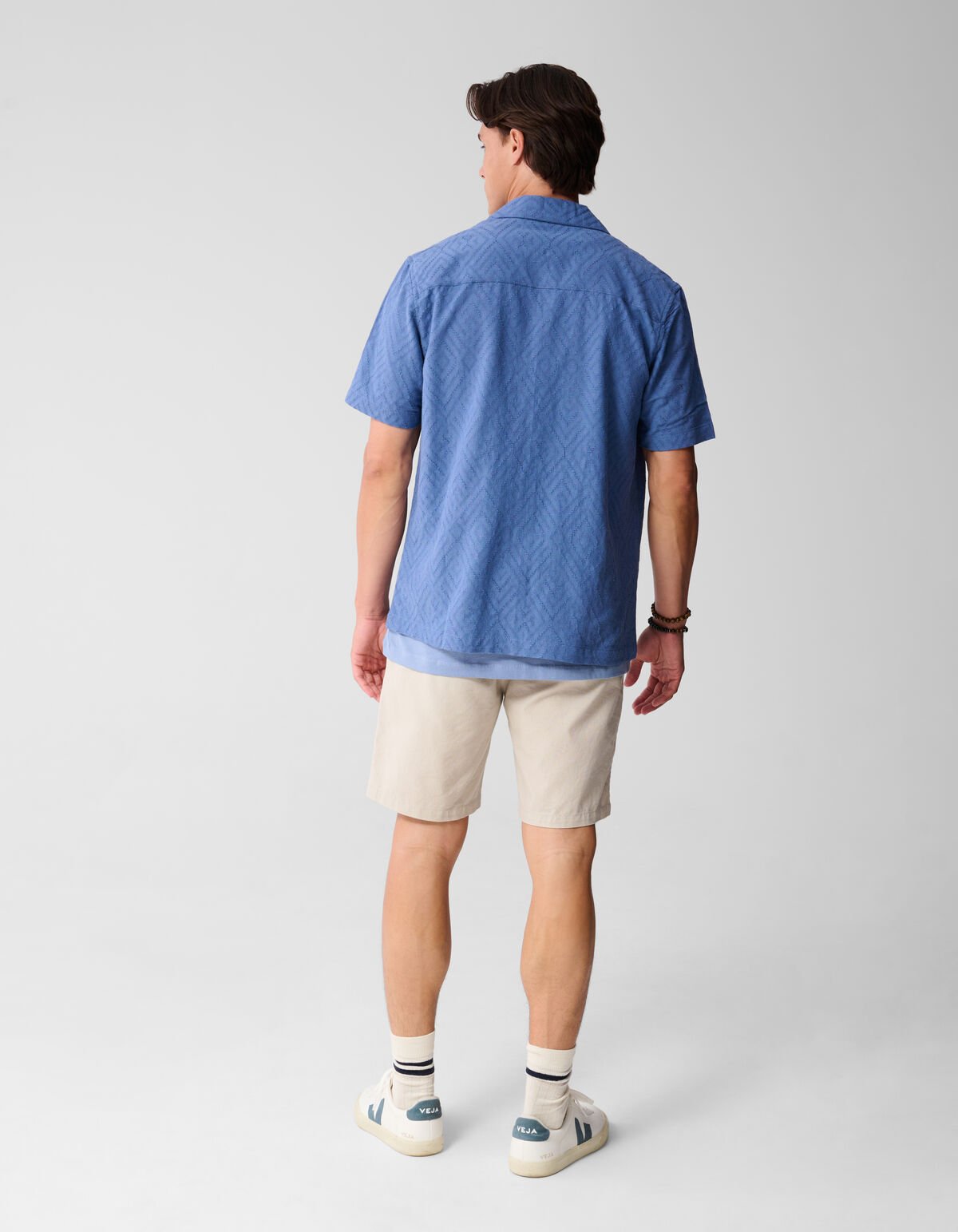 Jacquard Shirt Lichtblauw SHOEBY MEN