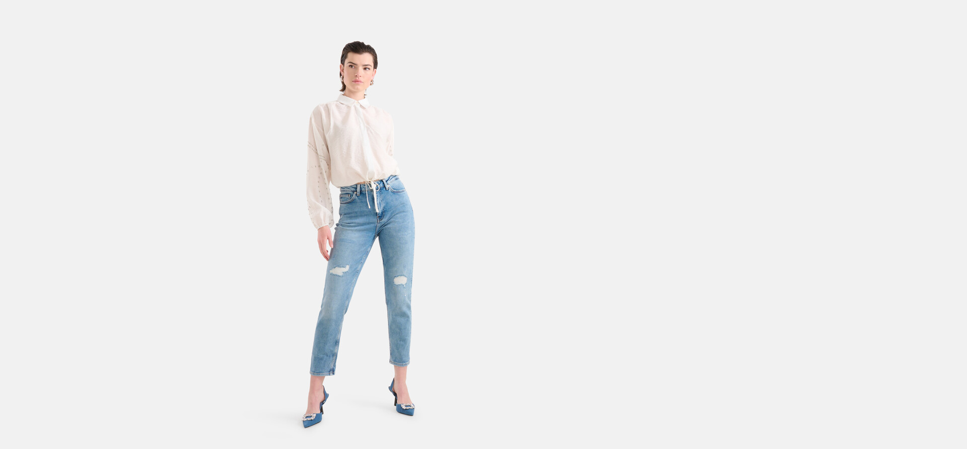 Tapered Fit Jeans Mediumstone L29 Eksept