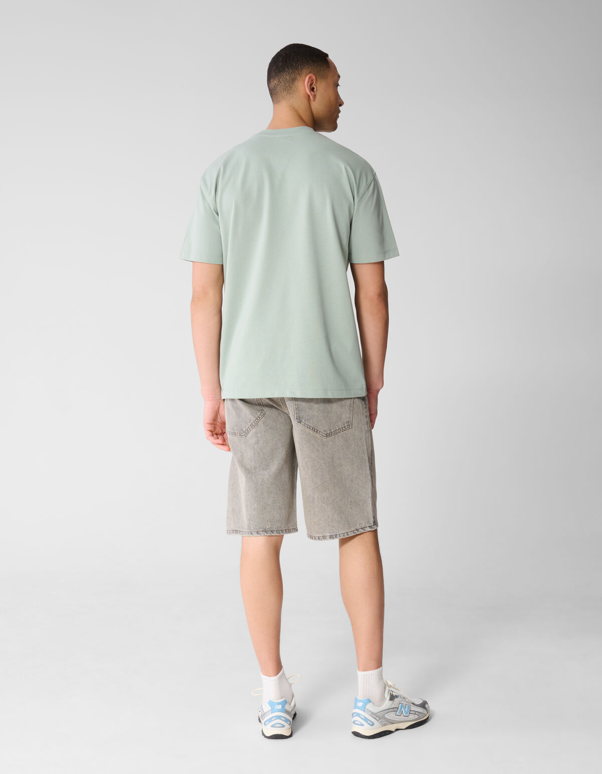 Tekst T-shirt Lichtgroen SHOEBY MEN