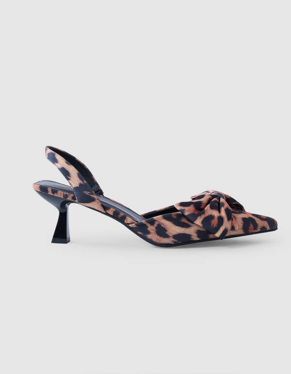 Leopard Strik Hakken Bruin SHOEBY WOMEN
