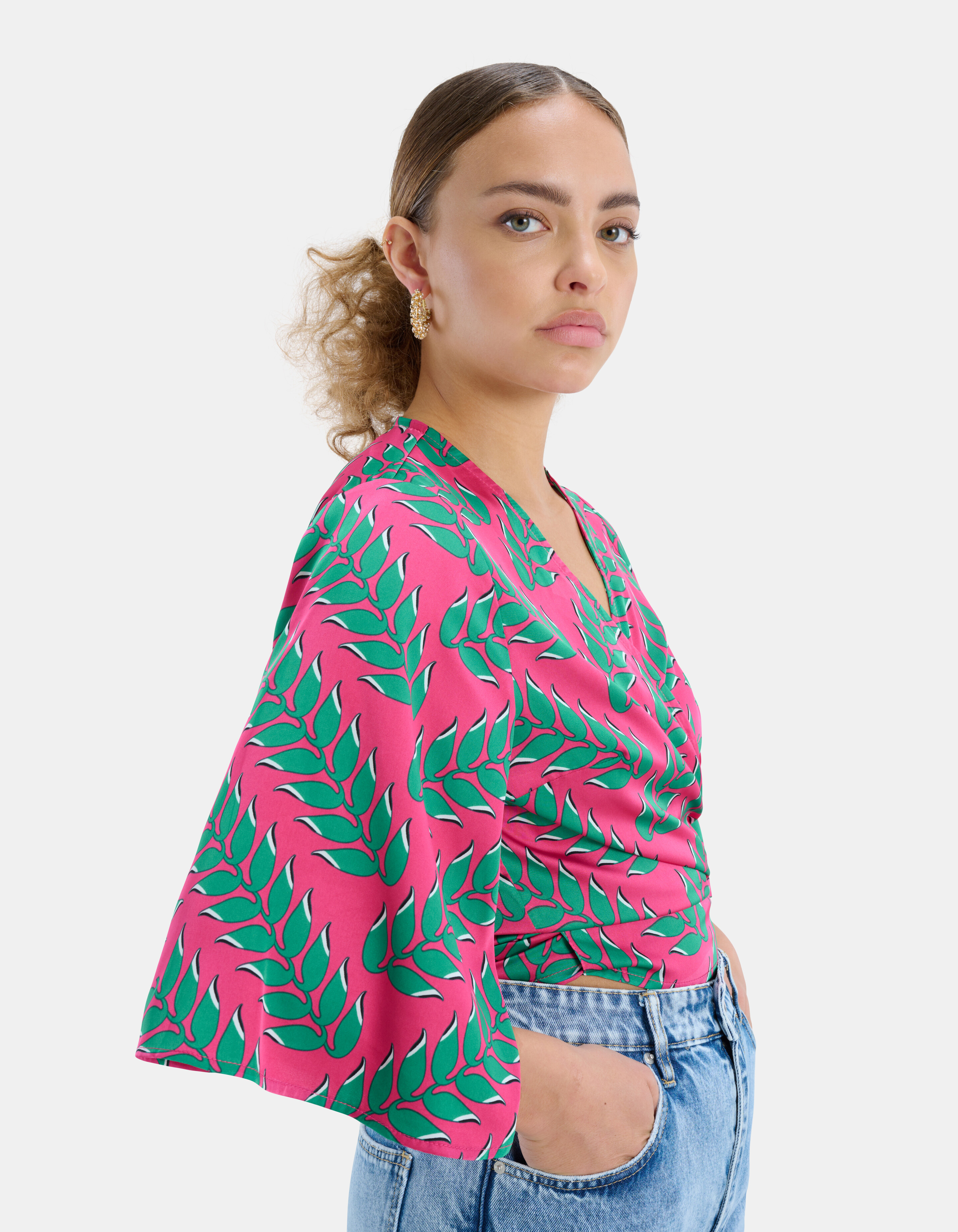 Printed Wrap Top EKSEPT