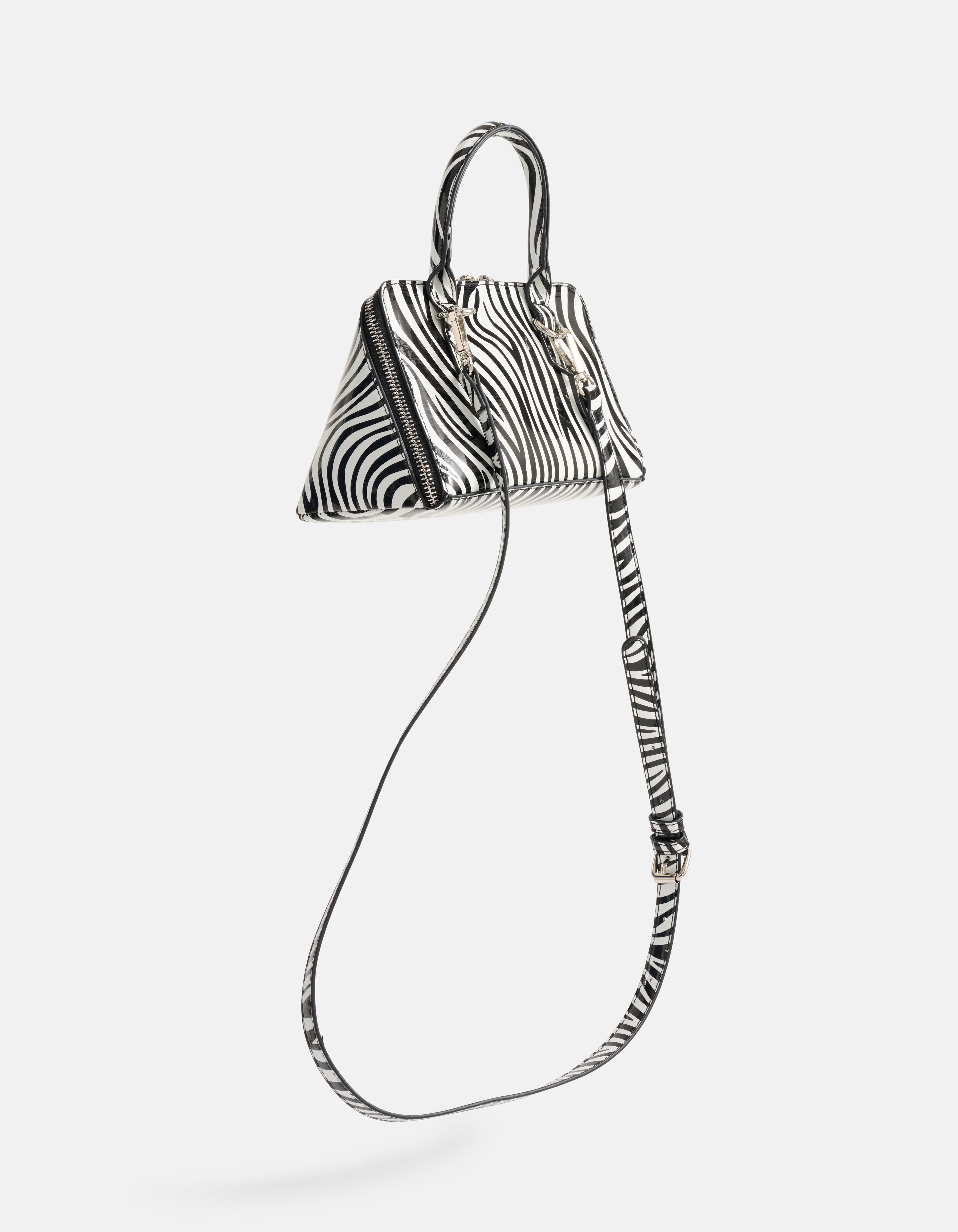 streng Onverschilligheid draaipunt Mini Zebra Tas Zwart/Wit | Shoeby