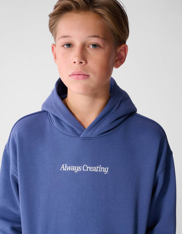 Oversized Fit Hoodie Blauw SHOEBY BOYS