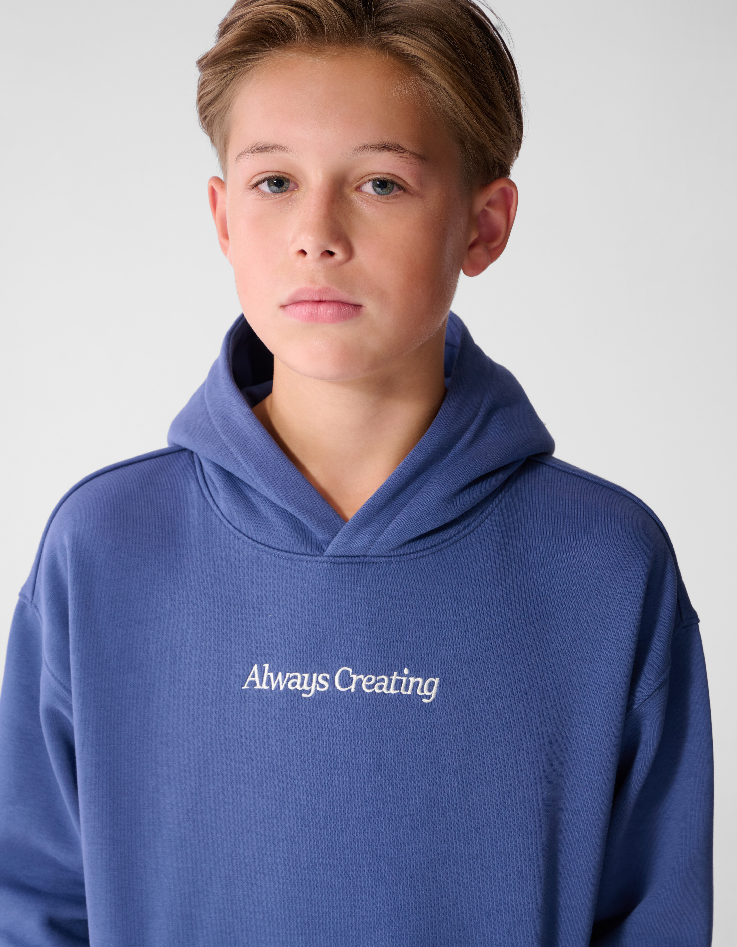 Oversized Fit Hoodie Blauw SHOEBY BOYS