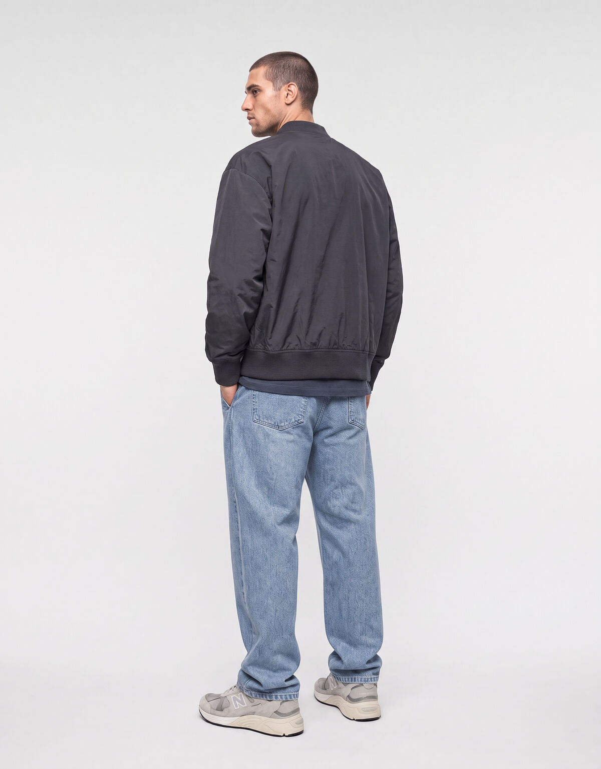Technische Bomber Jack Donkergrijs SHOEBY MEN