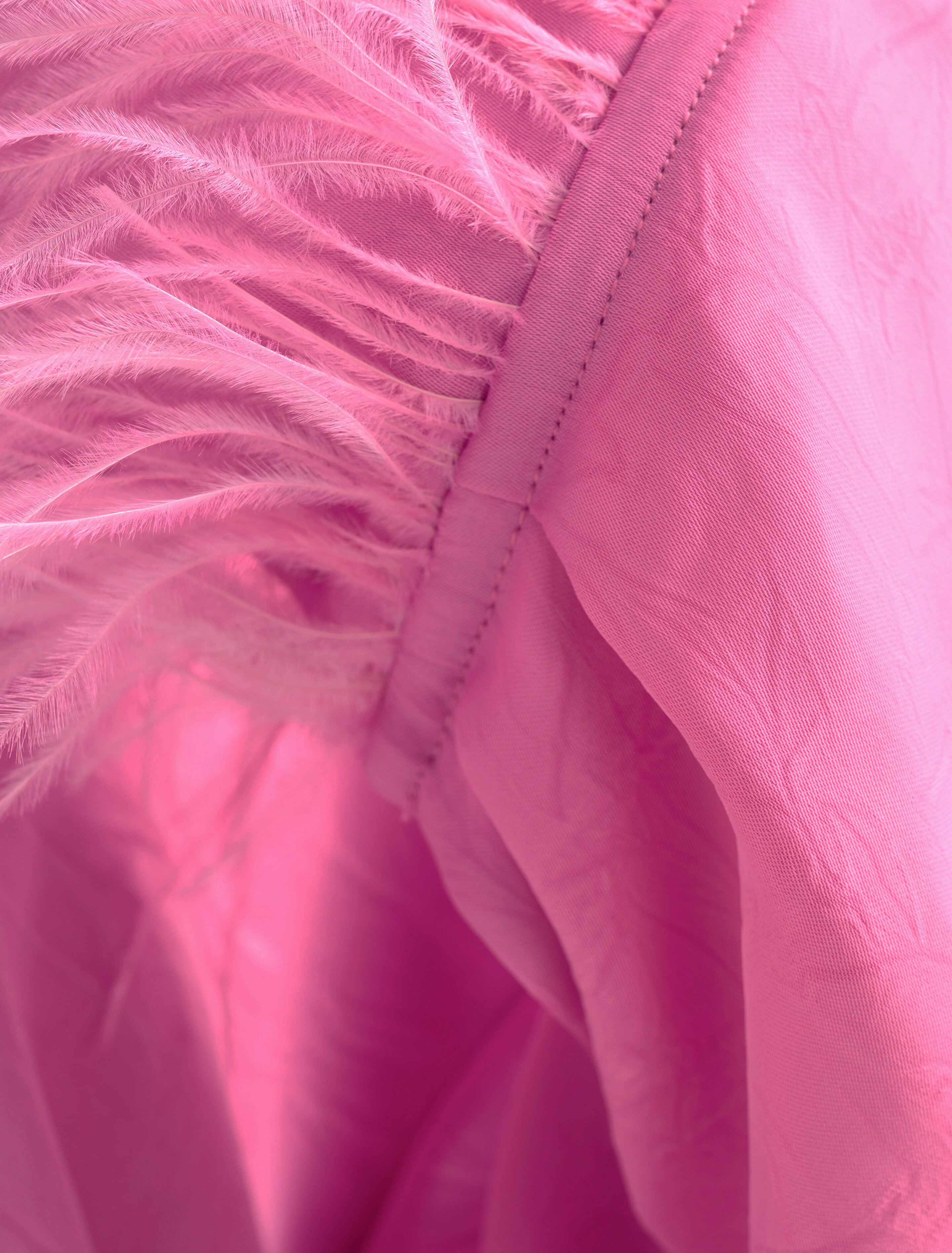 Satijnen Feather Blouse Roze SHOEBY WOMEN